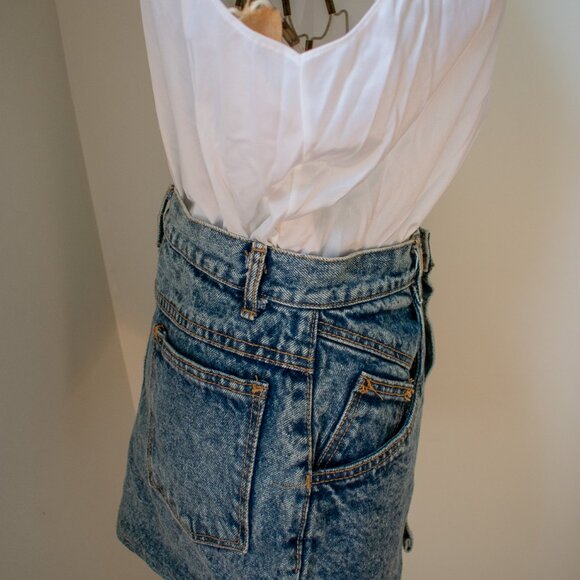 Vintage Denim Mini Skirt by Rio Size 00 - Picture 5 of 8